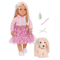 Our Generation Doll & Pet Set Hattie & Puppy Bella