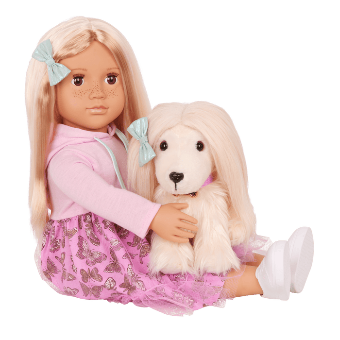 Our Generation Doll & Pet Set Hattie & Puppy Bella
