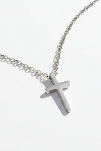 He Walks With Me Cross Necklace