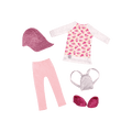 Watermelon tunic for 14-inch doll