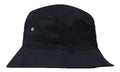 Headwear Bucket Hat With Sandwich Trim Brushed Heavy Sports Twill  *no Sandwich* X12 - City Workwear