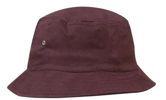 Headwear Bucket Hat With Sandwich Trim Brushed Heavy Sports Twill  *no Sandwich* X12 - City Workwear