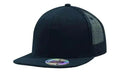 Headwear Mesh Back Cap W/flat Peak X12 - 3816 Cap Headwear Professionals Black One Size