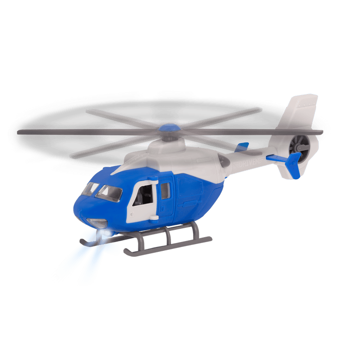 Blue toy helicopter