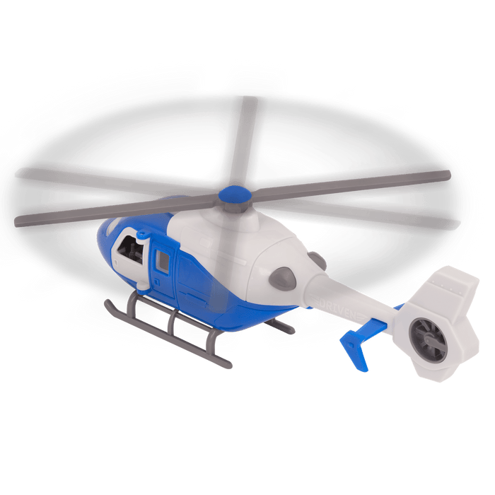 Blue toy helicopter
