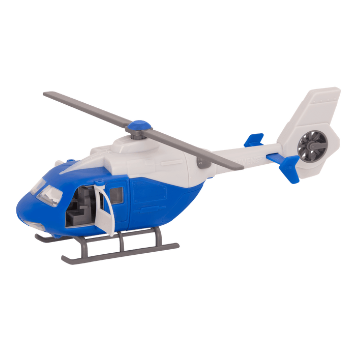 Blue toy helicopter