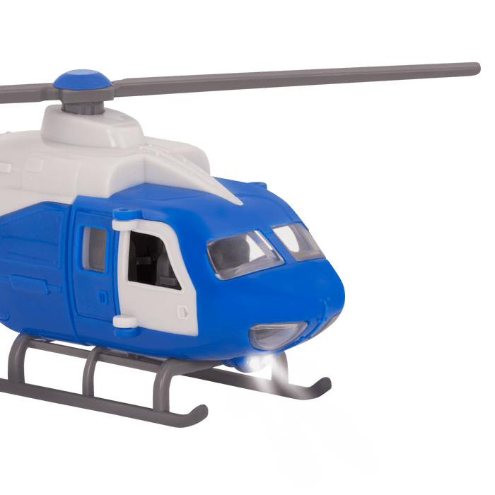 Blue toy helicopter