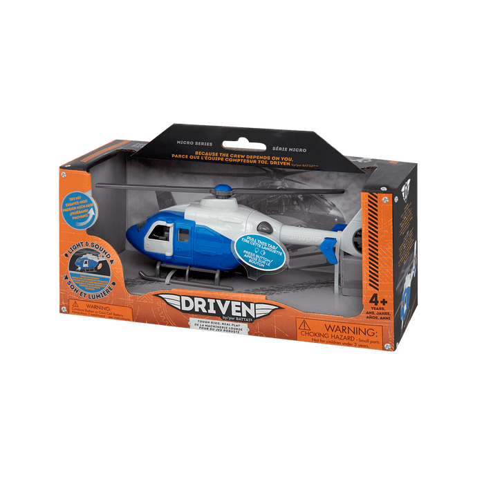 Blue toy helicopter