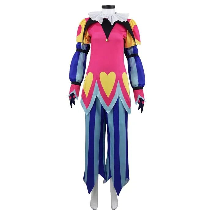 Helluva Boss Clown Suit - Hazbin Hotel Cos Outfit - Fizzarolli Costumet Halloween