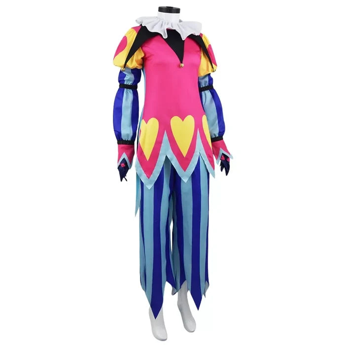 Helluva Boss Clown Suit - Hazbin Hotel Cos Outfit - Fizzarolli Costumet Halloween
