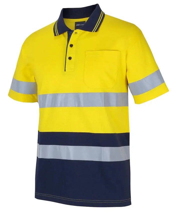 Hi Vis (D+n) S/s Cotton Polo 6DCPS Jb's Wear
