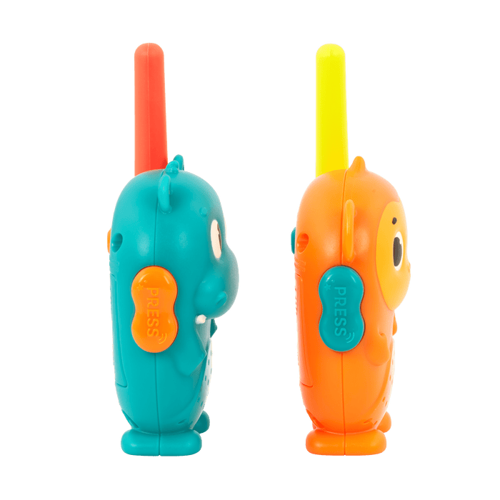 Hippo and monkey walkie-talkies.