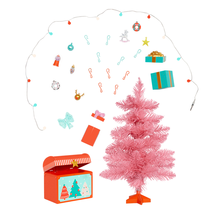 Glitter Girls holiday tree with accessories