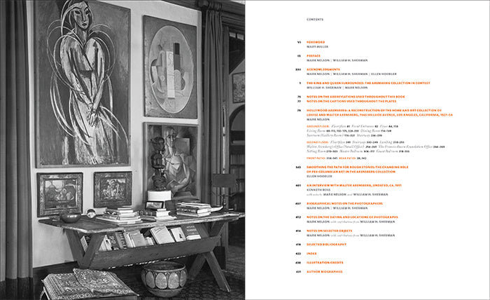 Inside page of the book 'Hollywood Arensberg: Avant-Garde Collecting in Midcentury L.A.'.