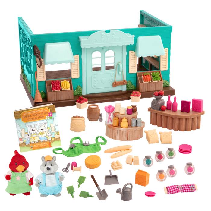Lil Woodzeez General Store Playset with Figurines
