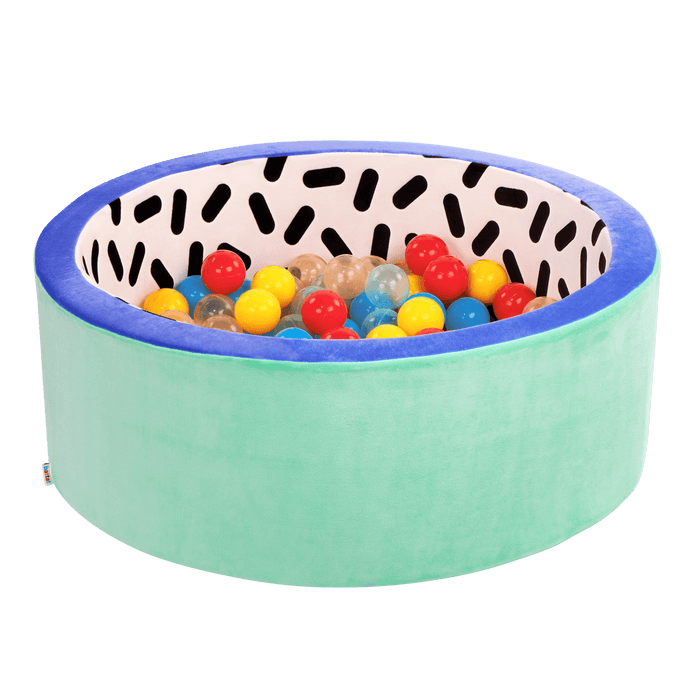 Foam ball pit with balls inside