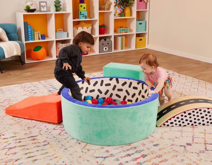 Foam ball pit with balls inside