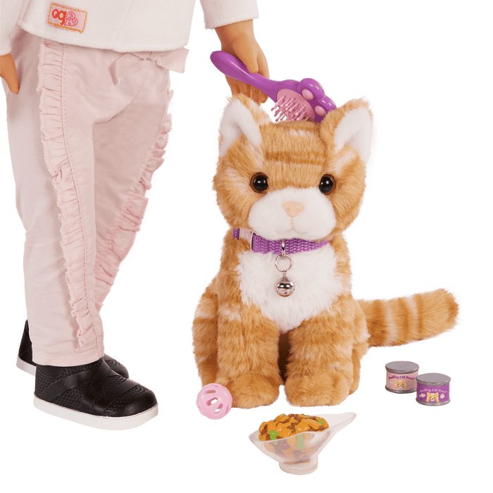 Our Generation Plush Kitten and Pet Carrier with accessories