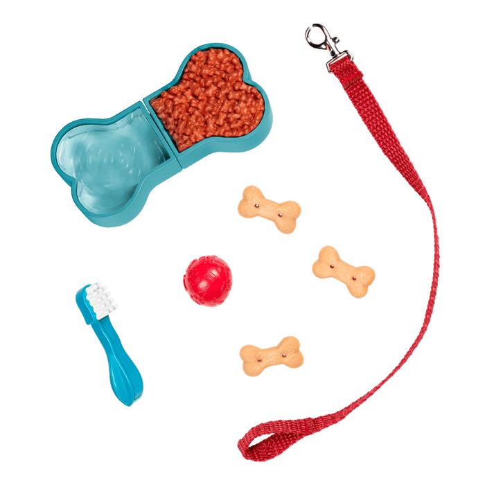 Cocker spaniel dog plushie in pet carrier