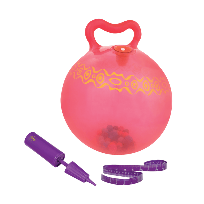 Red hopper ball.