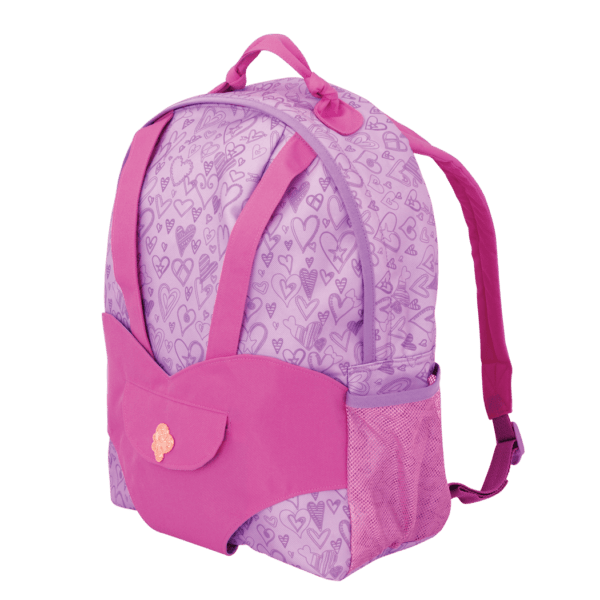 Hop On Carrier Backpack - Purple Hearts