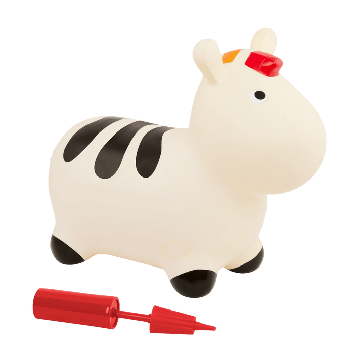 Hopping zebra bouncy toy for toddlers