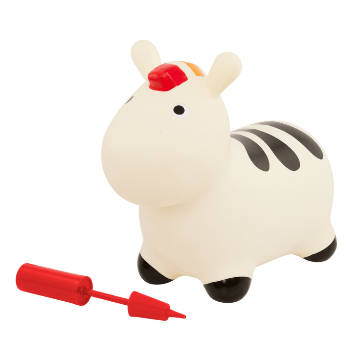 Hopping zebra bouncy toy for toddlers