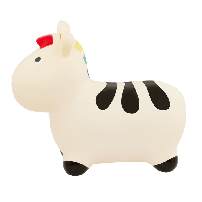 Hopping zebra bouncy toy for toddlers