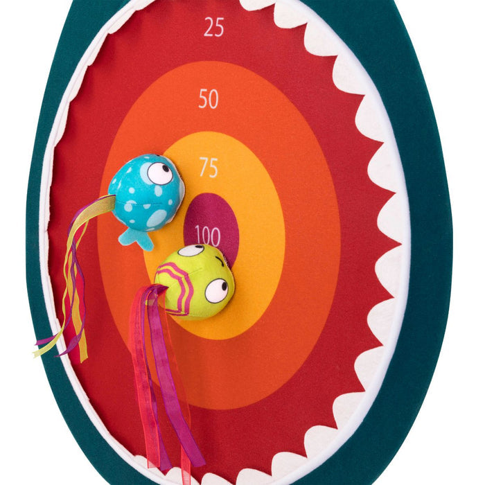 Ocean-themed Velcro dart board