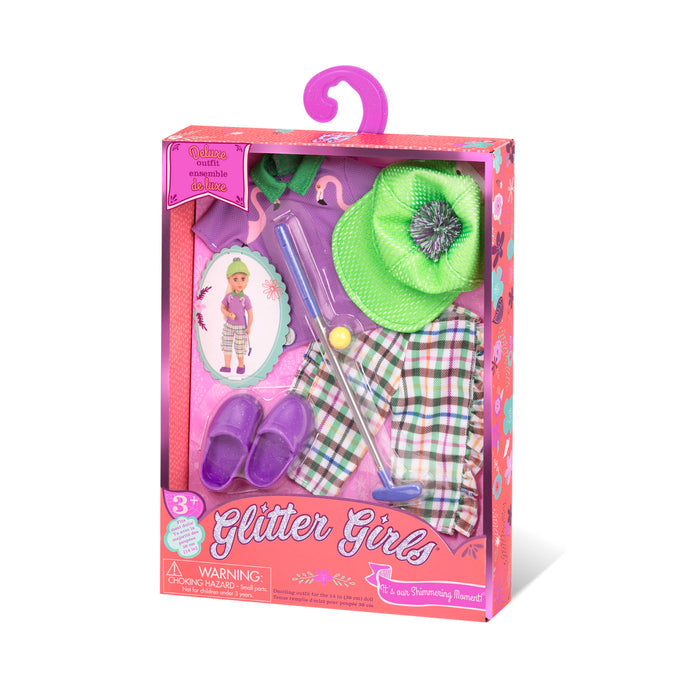 Mini-putt outfit for 14-inch doll