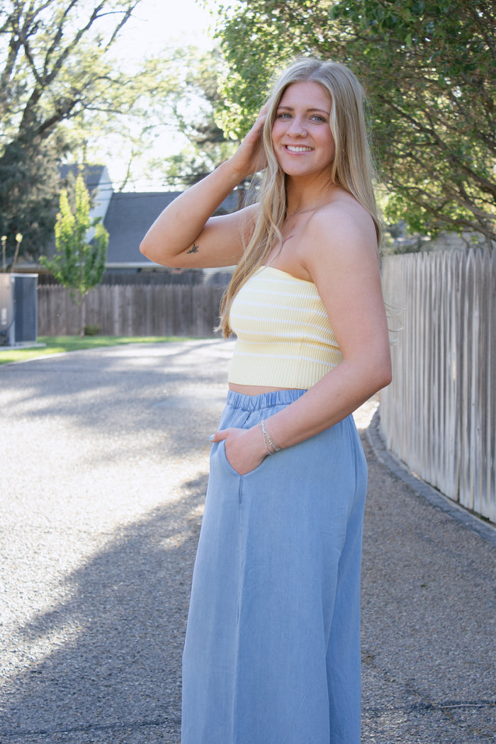 Jada Cropped Knit Top