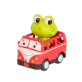 Light-up toy frog and retro van