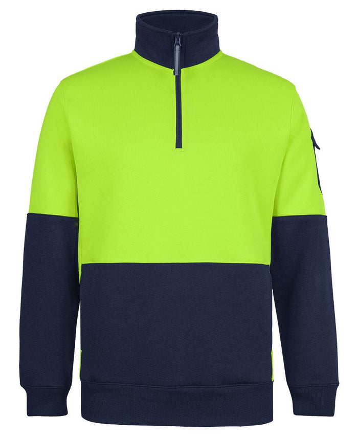 JB'S 350G Hi-Vis Half Zip Trade Hoodie 6CHVF