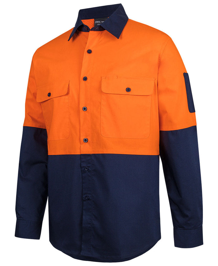 Jb's Hi-Vis Class F Ripstop Long Sleeve Work Shirt 6HRFL