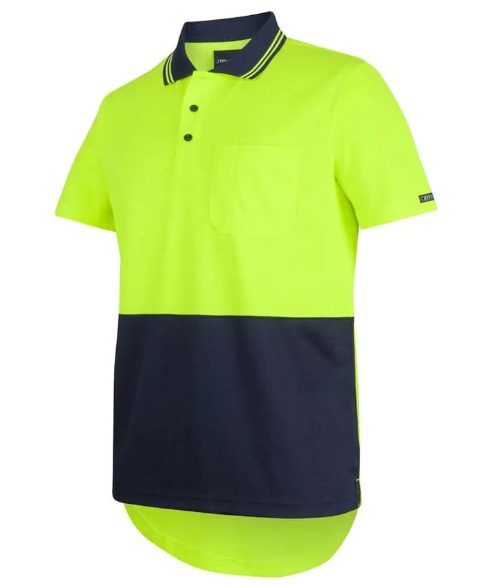 JB's Hi-Vis Short Sleeve Drop Tail Polo Shirt 6HDS - City Workwear