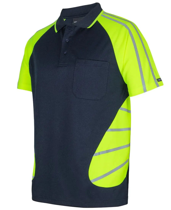 Jb's Street Spider Hi Vis Polo With Reflective Stripes 6HSSR - City Workwear