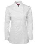 Jb's Wear Hospitality & Chefwear White / 6 JB'S Women’s Long Sleeve Chef's Jacket 5CJ1