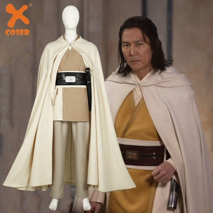 Jedi Master Sol White Costume - Star Wars Suit - Men Full Set Halloween