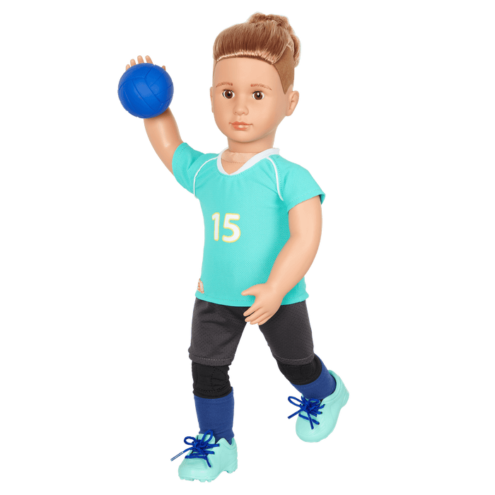 Posable 18-inch Volleyball Player Boy Doll Johnny