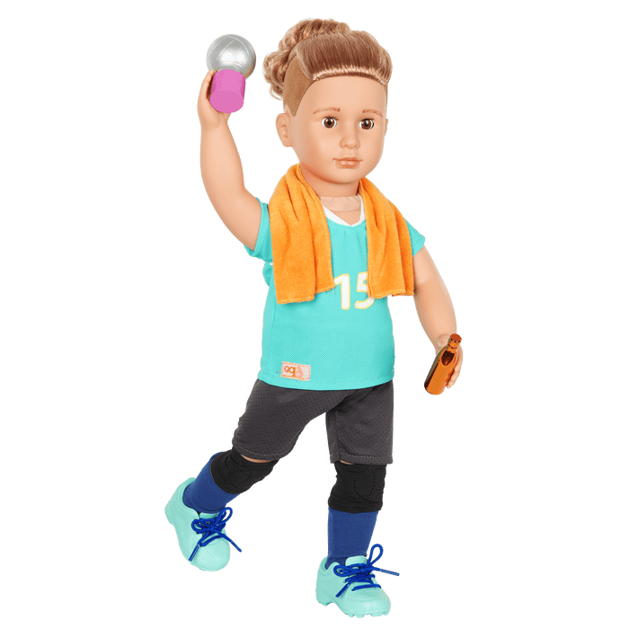 Posable 18-inch Volleyball Player Boy Doll Johnny