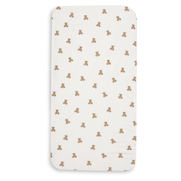 Jollein - Fitted Sheet Jersey 60x120cm - Mini Teddy Bear