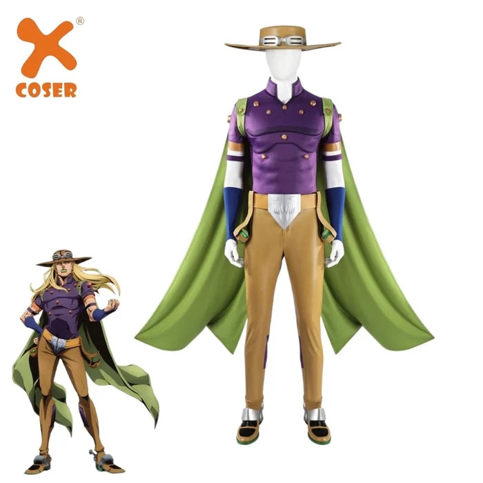 Julius Caesar Zeppeli Costume - JoJo's Bizarre Adventure Full Set Replica - Women Adult Cosplay