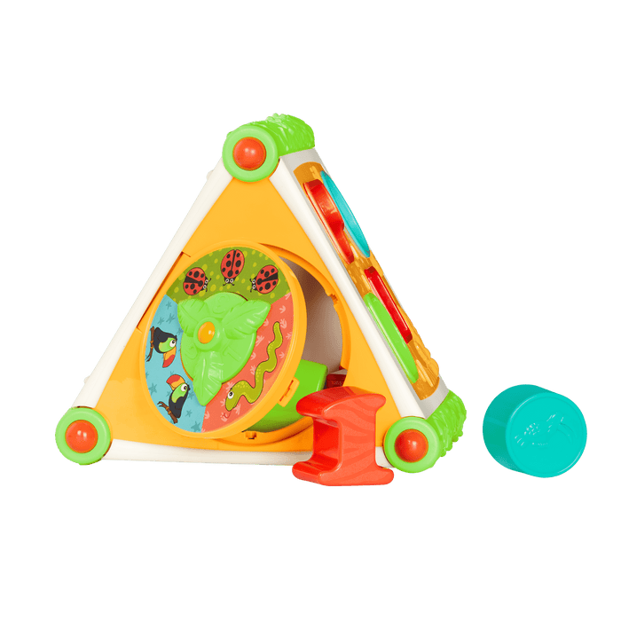Jungle-themed activity center with number and animal shapes.