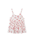 KATIE TOP - Red Nautical Scene