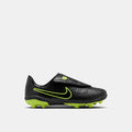 Side view of the Nike Kids' Tiempo Legend 10 Club Soccer Cleats.