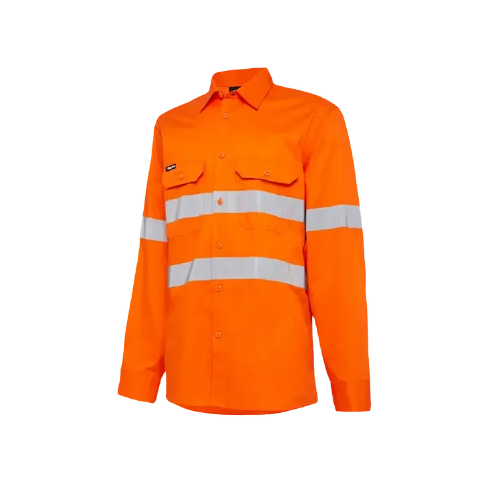 KingGee Basic Vented Drill Shirt Taped K54030  Metro Workwear