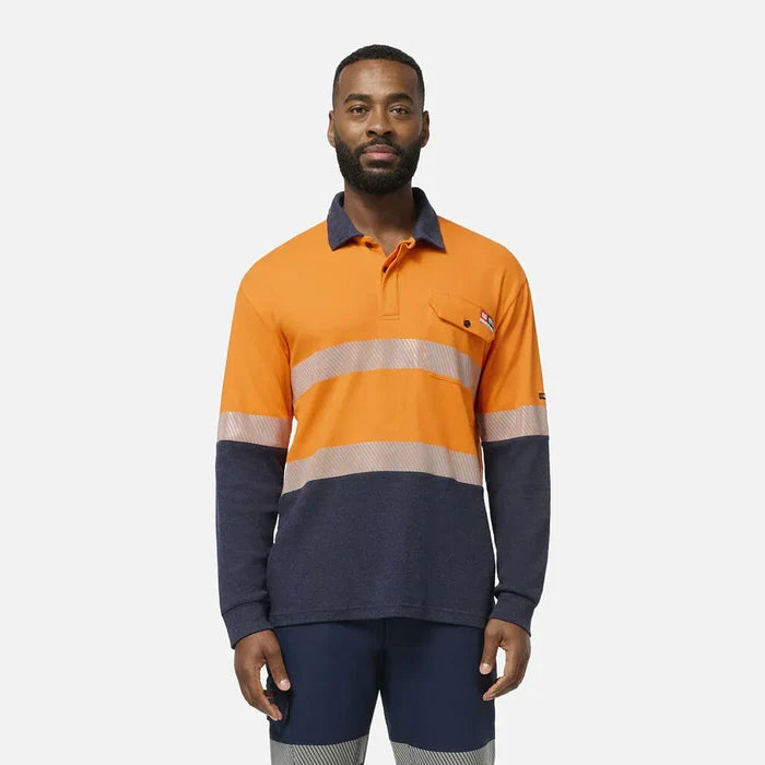KingGee Flame Retardant HRC2/PPE2 FR Hi Vis Taped Polo Shirt K84008