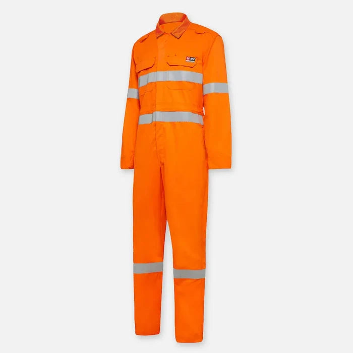 KingGee Flame Retardant Shieldtec Lightweight PPE2 Hi Vis Taped Coverall Y00080
