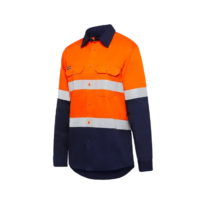 KingGee Men's Vented Spliced Drill Taped Shirt K54025  Metro Workwear