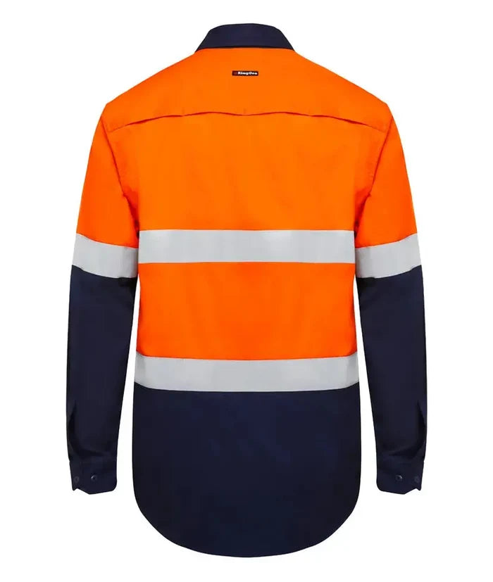 KingGee Men's Vented Spliced Drill Taped Shirt K54025  Metro Workwear